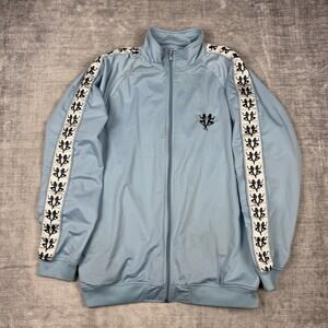 Exco Jacket Mens Large Carolina Blue‎ Vtg Y2K Hip Hop Track Kappa Parody